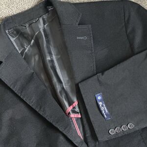 Ben Sherman Black Blazer 42R No wale Corduroy Holiday Party Preppy